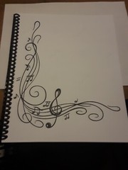 Blank Sheet Music Manuscript Paper / Staff Paper / Musicians Notebook 80 Pages