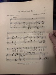 BB 1904 11×14 Revue Sheet Music THE ROGERS BROS. IN PARIS ‘By The Old Oak Tree’