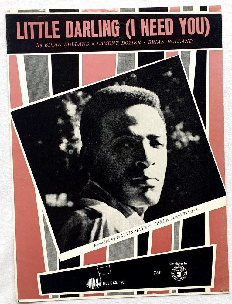 Marvin Gaye – Little Darling (I Need You) – 1966 Original USA Sheet Music