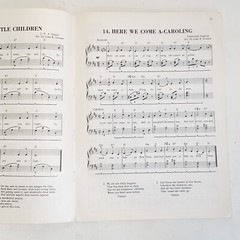 Vintage 1959 Sing Along Play Along Christmas Songs and Tunes Sheet Music Book