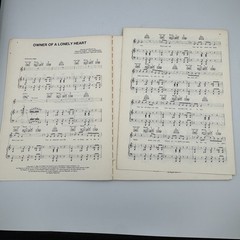 The Best of Yes Sheet Music Book Piano Guitar Songbook Vintage 1984 Warner Bros