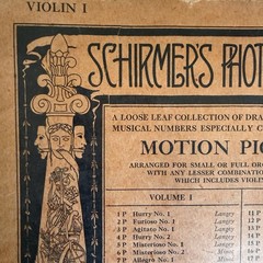 Antique 1918 Photoplay Motion Picture Sheet Music Silent Film Piano Violin lot