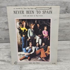 Never Been To Spain Sheet Music Three Dog Night Piano Guitar Vocals Rock F2G
