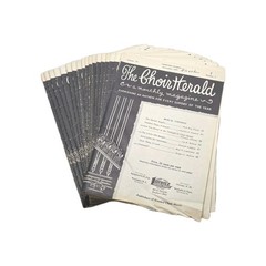 1950s Church Choir Sheet Music Lot Choir Herald Nov 1955 Vol 59 Organ Hymns