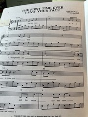 J 1971 Sheet Music ROBERTA FLACK ‘The First Time Ever…’ (easy piano)