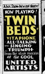 P 1929 Photoplay Sheet Music TWIN BEDS ‘The Chicken Walk’ Patsy Ruth Miller