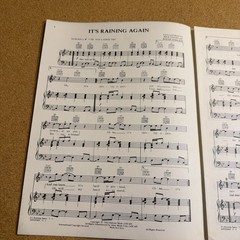 Supertramp Sheet Music It’s Raining Again Piano Guitar Voice Very Good