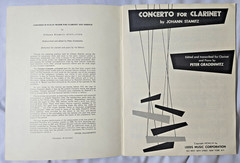 Vintage Clarinet Piano Sheet Music Lot 6 Pieces Begin The Beguine Stamitz