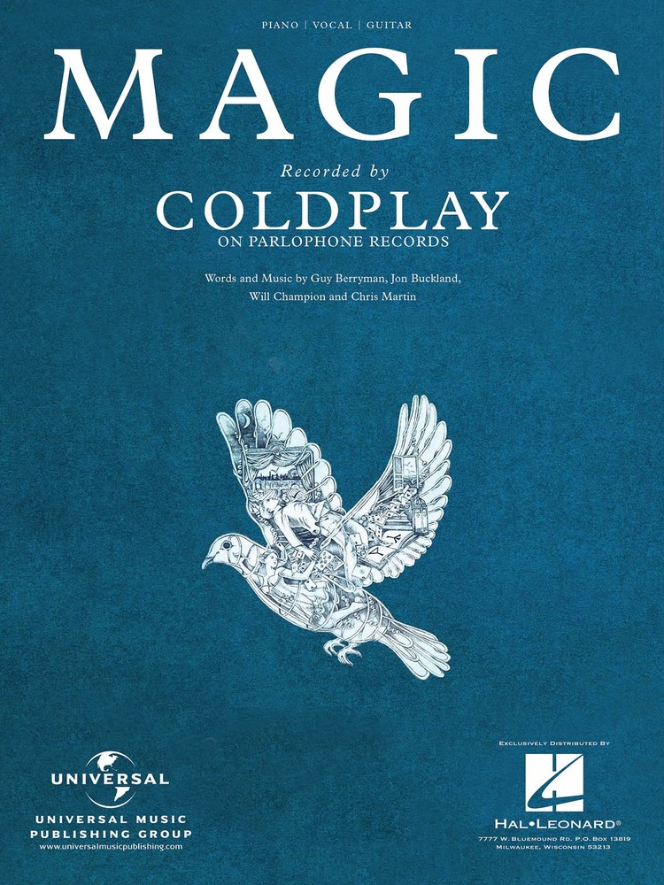 Magic Song by Coldplay for Piano Vocal Sheet Music Guitar Chords Lyrics