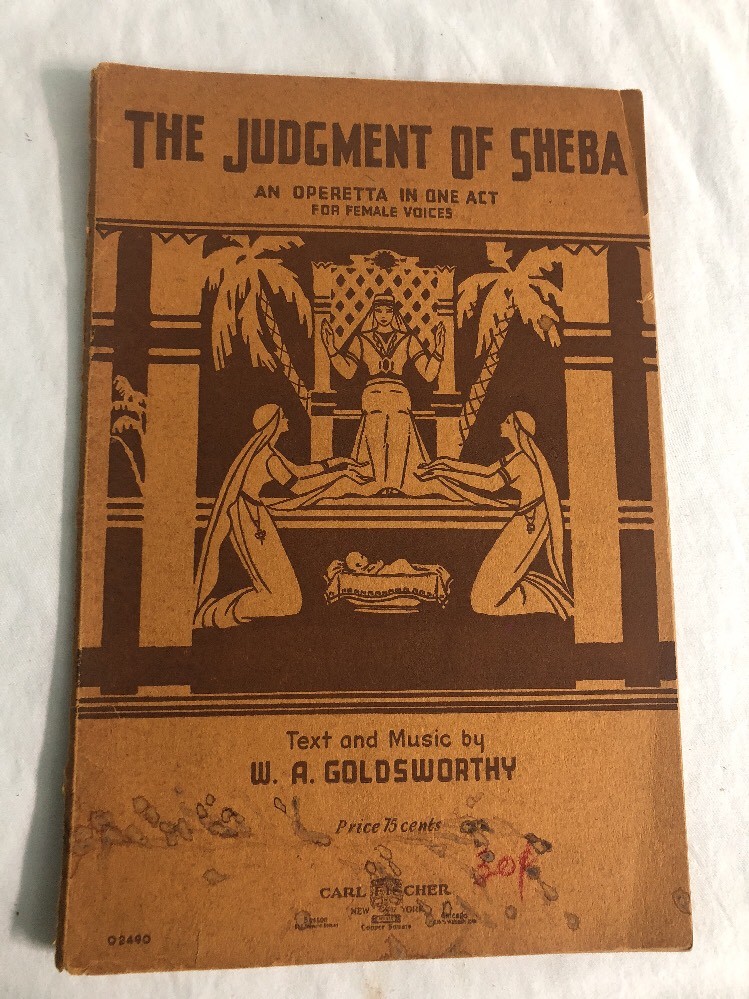 The Judgment of Sheba ~ An Operetta in One Act ~ For Female Voices
