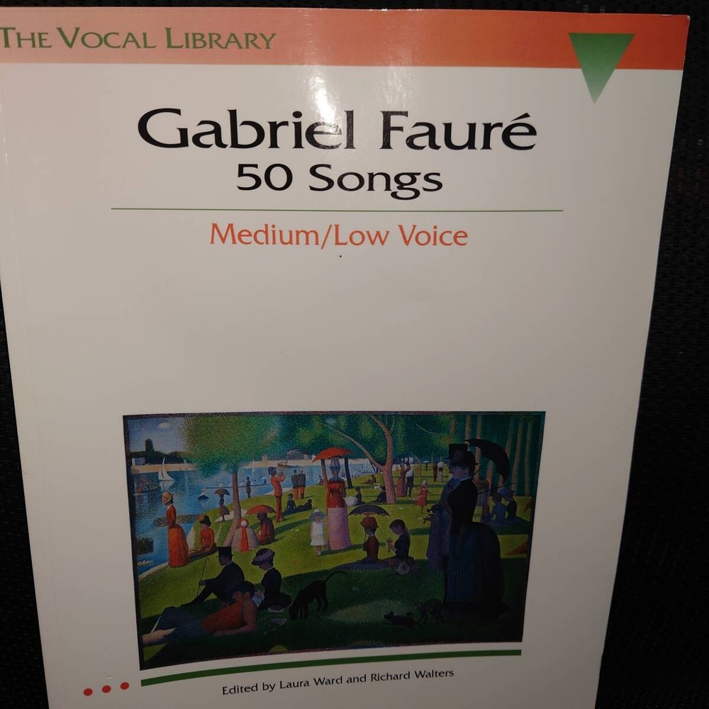 The Vocal Library Gabriel Faure 50 Songs Sheet Music