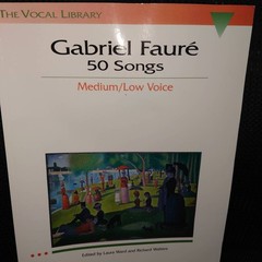 The Vocal Library Gabriel Faure 50 Songs Sheet Music