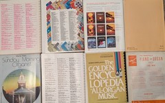 Sheet Music Books for Organ, Lot of 7, Pre-owned, 1965-85