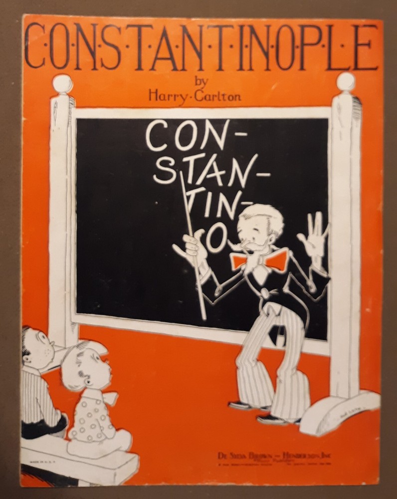 Constantinople Guitar & Piano Sheet Music by Harry Carlton 1928