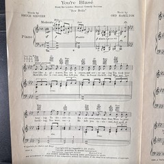 You’re Blade Piano Voice Sheet Music Harms Bruce Sievier Ord Hamilton 1932
