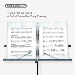 Versatile 9×12 Music Binder for Storage & Practice – Flexible Sheet Protectors
