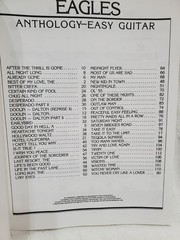 EAGLES – ANTHOLOGY / EASY GUITAR / SHEET MUSIC BOOK / 52 SONGS / 112 PAGES