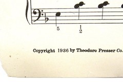 Here We Come March Sheet Music 1936 Piano Words Beginner Forrest US Seller
