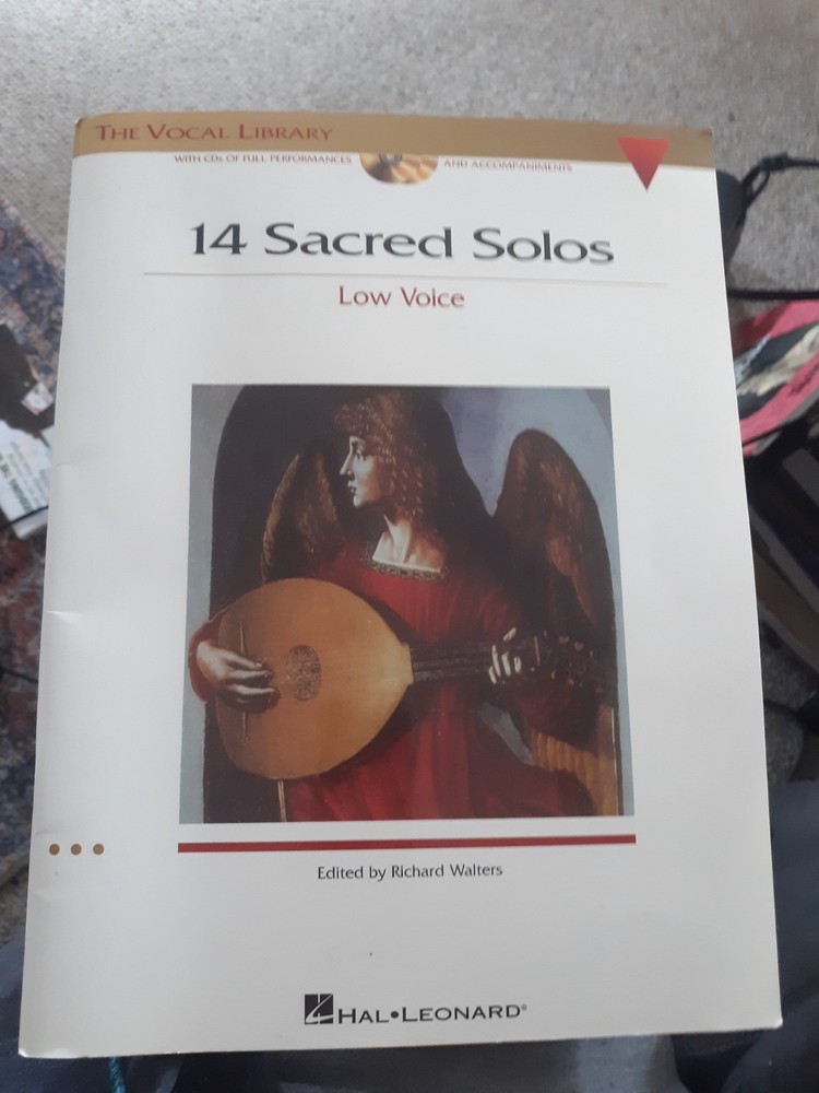 14 Sacred Solos The Vocal Library High Voice Sheet Music Book With 2 CDs