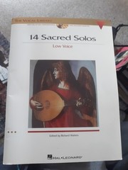 14 Sacred Solos The Vocal Library High Voice Sheet Music Book With 2 CDs