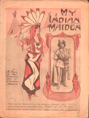 1904 MY INDIAN MAIDEN antique Native American sheet music MISS GENEVIERE DAY