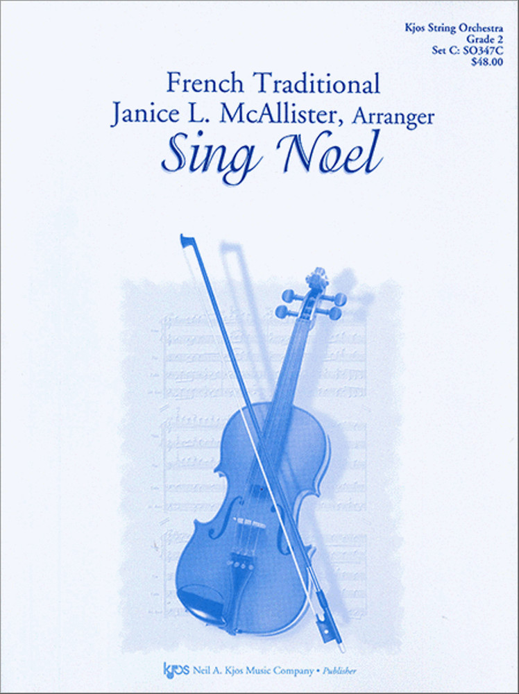 Sing Noel McAllister Arranger GR 2 SO347C Sheet Music Full Score & Parts Kjos