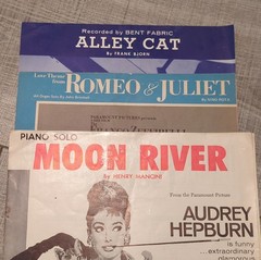 Contemporary Pop Piano Organ Sheet Music Song Books Moon River Romeo Juliet