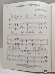 Owner Of A Lonely Heart Sheet Music Yes Piano Voice Guitar 80s Prog Rock F1AQ