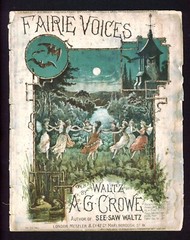 1885 Fairie Voices – Gwyllym Crove – some damage Original Sheet Music Lithograph
