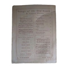 Sheet Music Porgy & Bess by George Gershwin- Two Darkey Songs by G. Schirmer