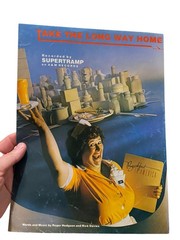 #137 Supertramp Take The Long Way Home 1979 Vintage Sheet Music Breakfast