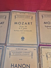 Lot of 9 Vintage Schirmer&rsquo;s Library Musical Classics Piano Violin Sheet Music…
