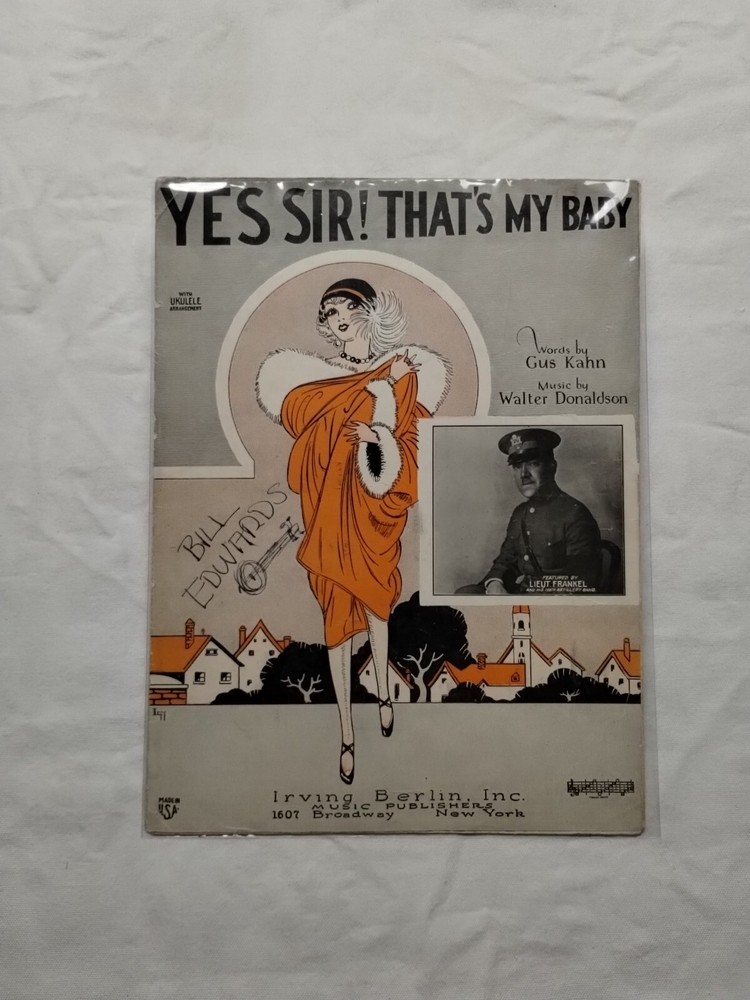 Yes Sir! That&rsquo;s My Baby by Irving Berlin INC 1925 Vintage Antique Sheet Music