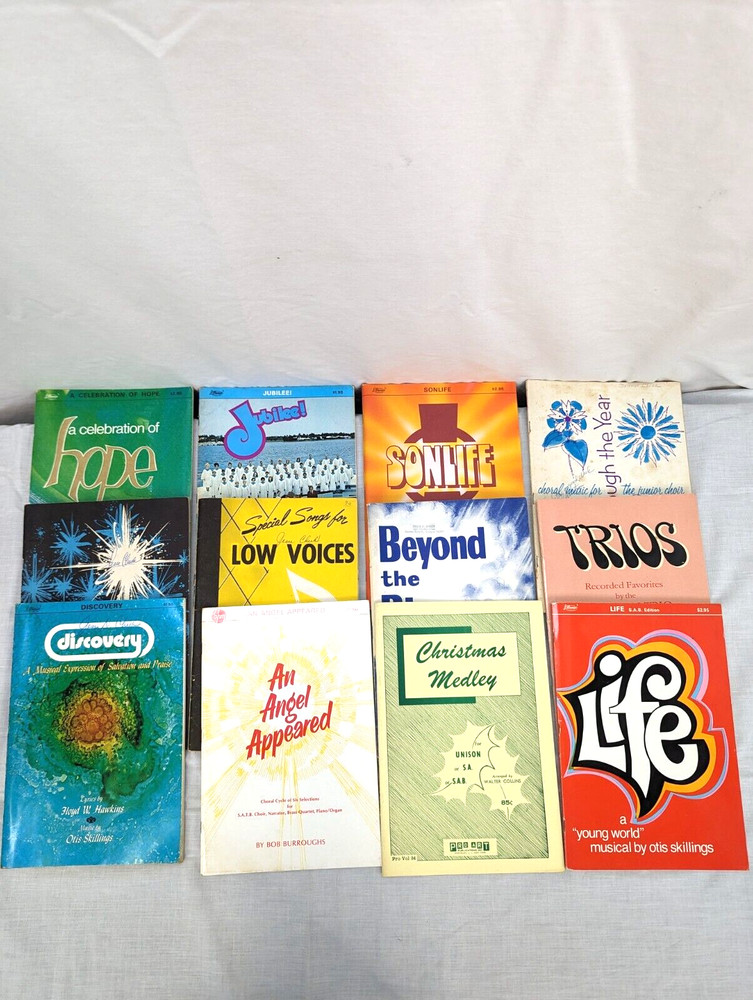 Vintage Gospel Songbooks Lot of 12 Various Titles Read Description