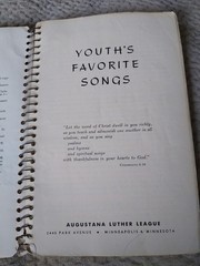Youth&rsquo;s Favorite Songs Augustana Luther League Spiral-bound Church Music Book