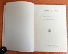 Lot of 2 First Year Music & Junior Songs by Hollis Dann Vintage Books 1914-1918