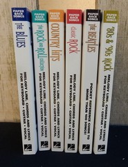6 Books Vintage Paperback Songs Hal Leonard Songbook Keyboard Guitar Vocal-ROCK
