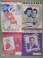 Sheet Music 1940s 1950s Bing Crosby Hank Williams Andrews Sisters Lot of 20