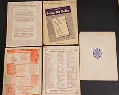 1940&rsquo;s 1950&Prime;s Vintage Lot of 5 Sheet Lyrics Words Music