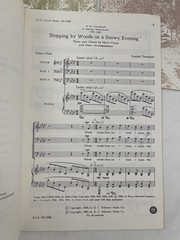 Frostiana Five Country Songs Robert Frost Randall Thompson Choral Music Sheet