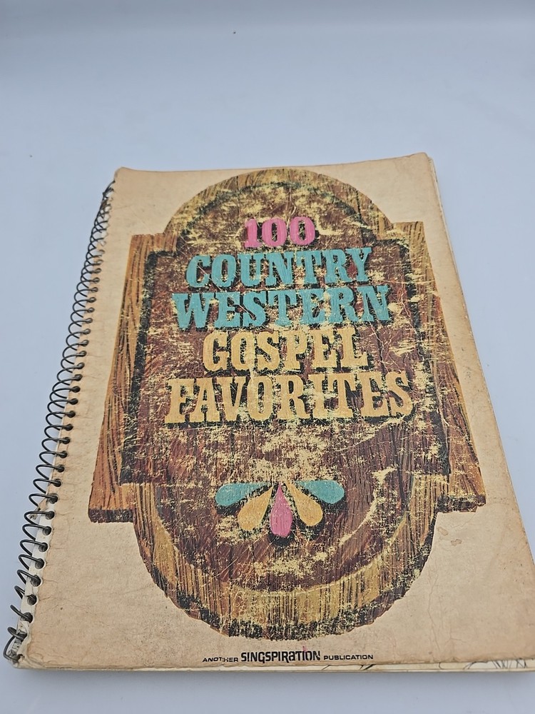 100 Country Western Gospel Favorites by Singspiration 1975 Music Song Book Piano