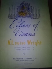 Sheet Music Echoes Of Vienna Piano Solo 1941 By N. Louise Wright