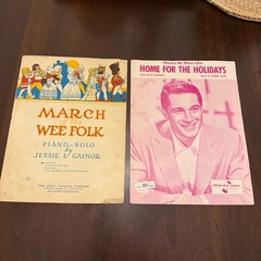 Lot Of 18 Vintage Piano Songbook Music Bundle + Sheet Music – Condition Varies