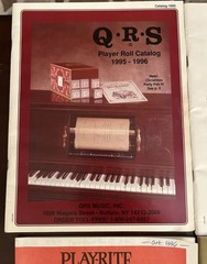Lot Of 8 Piano Music Roll Catalogs, Pamphlets & Collecting Guide. Q.R.S. Player