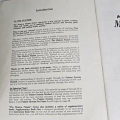 Modern Pianist Book 1 Pointer System Piano Course Chord Method 1964 Vintage MCM