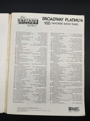 Ultimate Broadway Platinum 100 Favorite Show Tunes Piano Vocal Guitar Songbook