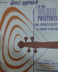 Direct Approach to the Higher Positions String Bass by Preston Sheet Music N2