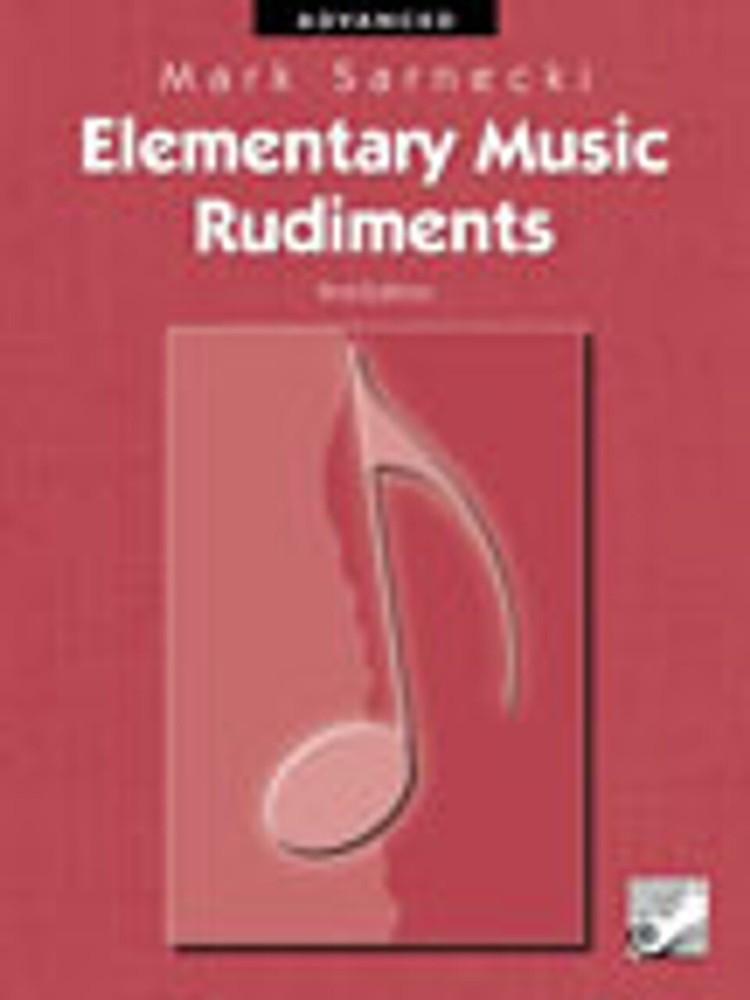 MARK SARNECKI ELEMENTARY MUSIC RUDIMENTS ADVANCED 2ND EDITION MUSIC THEORY BOOK!
