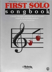 FIRST SOLO SONGBOOK-30 Songs-Bb Clarinet-Trumpet-Tenor Sax-Bass Clarinet-