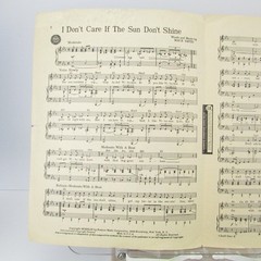 I Don&rsquo;t Care If The Sun Don&rsquo;t Shine Sheet Music Tony Martin P/V/G 1949 Piano